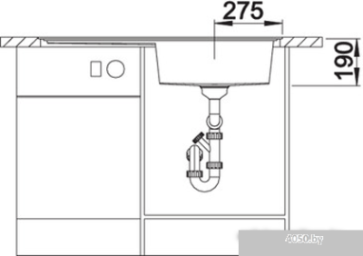 Кухонная мойка Blanco Zenar XL 6 S-F (антрацит, правая, с клапаном-автоматом)