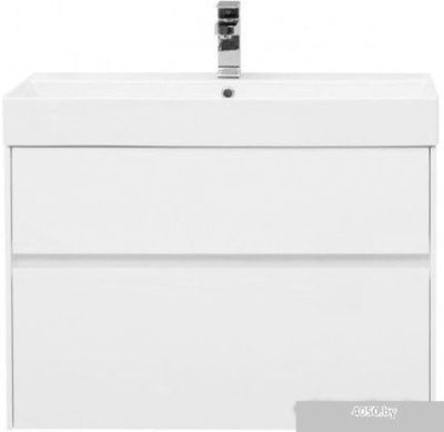 Aquanet Тумба Бруклин 85 00212598 с умывальником Slim Synergy (белый)
