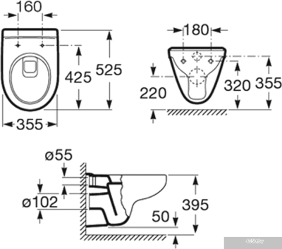 Унитаз Roca Victoria [893100000]