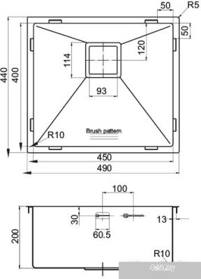 Кухонная мойка Omoikiri Taki 49-U (4993045)