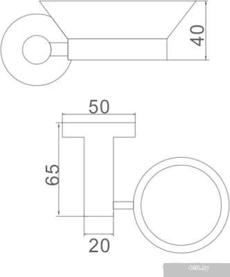 Мыльница Ledeme L71702B