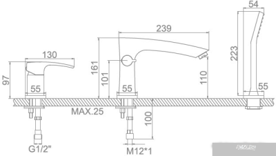 Смеситель Ledeme L1198
