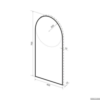 Wellsee Зеркало 7 Rays' Spectrum 172201660, 40 х 70 см