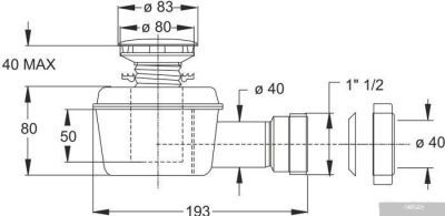 Сифон Bonomini 5494CR80B0