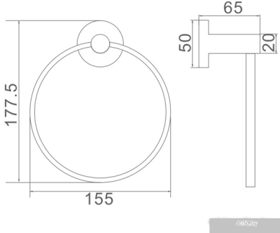 Держатель для полотенца Ledeme L71704B