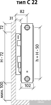 Royal Thermo Compact C22-500-500 (Bianco Traffico)