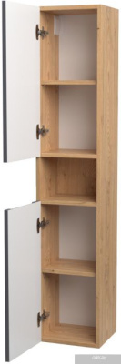 ЗОВ Шкаф-пенал Дион 150 DP150LHO0M7015МKV5 (графит матовый/дуб)