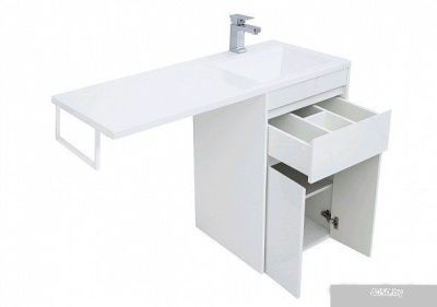 Aquanet Тумба Токио 48 с умывальником Даллас 110 R 00239207 (белый)
