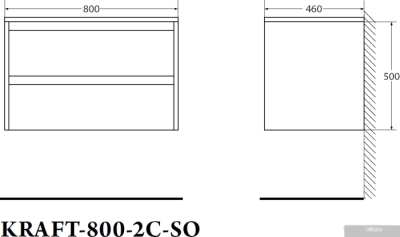 BelBagno Тумба под умывальник Kraft-800-2C-SO-RT (rovere tabacco)