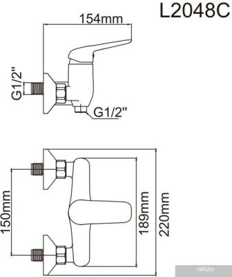 Смеситель Ledeme H48 L2048C (бронзовый)