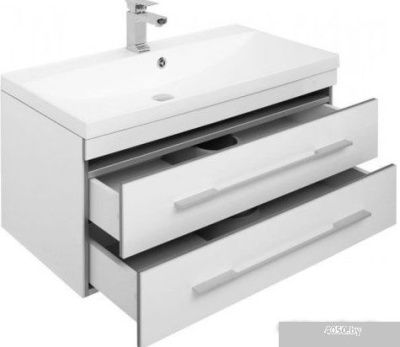 Aquanet Тумба Верона New 90 00212866 с умывальником Нота New 90 (белый)