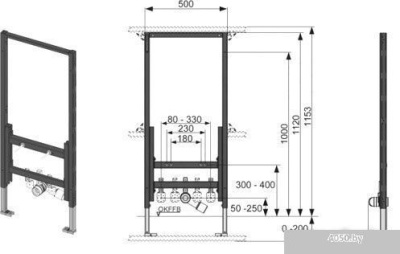 Инсталляция для биде Tece 9.330.000