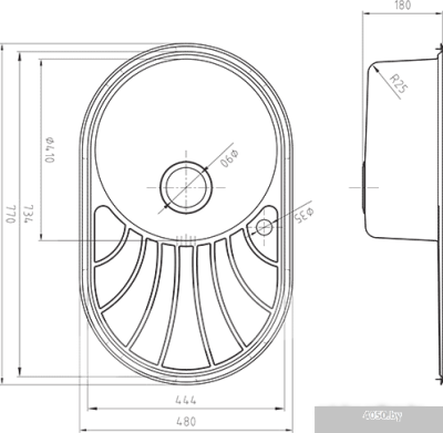 Кухонная мойка IDDIS Suno SUN77SLi77