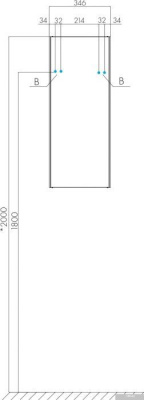 Акватон Шкаф для ванной Асти 1A262903AX2B0