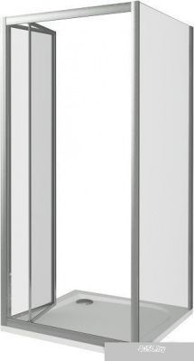 Душевой уголок Good Door Infinity SD + SP 90x90 (матовое/хром)