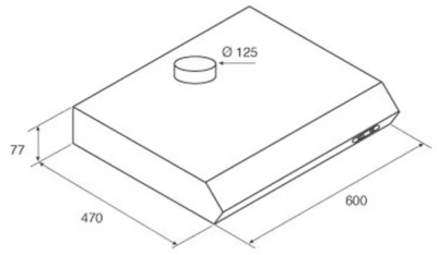 Кухонная вытяжка Turboair Tilly Lux WH/F/60