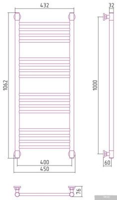 Сунержа Богема+ прямая 1000х400 31-0220-1040