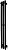 Маргроид Ferrum Inaro СНШ 100x6 3 крючка профильный (черный матовый, справа)
