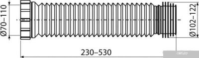 Alcaplast Гибкая подводка для выпуска унитаза A97SN