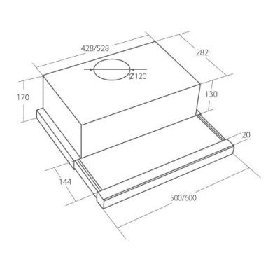 Кухонная вытяжка Akpo Light eco 60 WK-7 (черный)