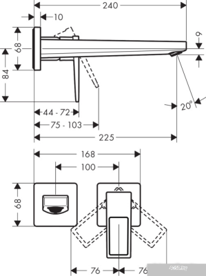 Смеситель Hansgrohe Metropol 74526000