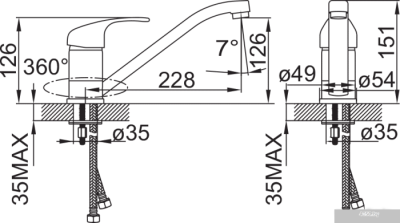 Смеситель IDDIS Alborg K56001C