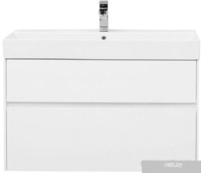 Aquanet Тумба Бруклин 100 00212599 с умывальником Slim Synergy (белый)