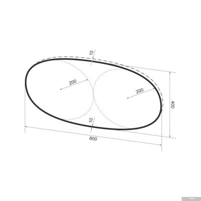 Wellsee Зеркало 7 Rays' Spectrum 172201430, 80 х 40 см