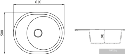 Кухонная мойка FostoGran FG 61-50 (471-иней)