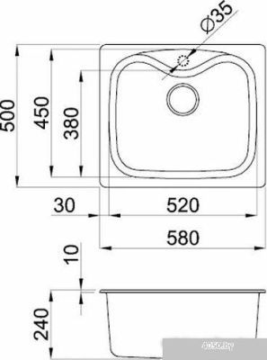 Кухонная мойка Elleci Fox 200 Terra 53