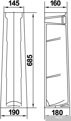 Пьедестал для умывальника Керамин Элит