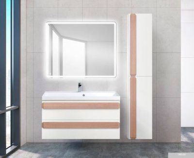 BelBagno Шкаф-пенал Aurora-1600-2A-SC-BL-P-R (bianco lucido)