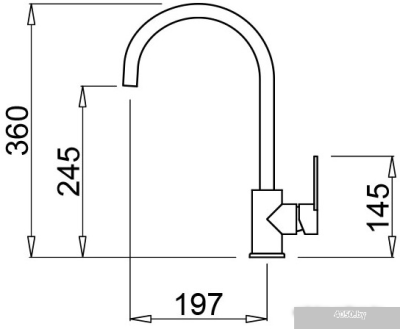 Смеситель Elleci Bridge Bianco Titano G68