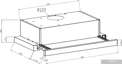 LEX Hubble 2М 600 (нержавеющая сталь)