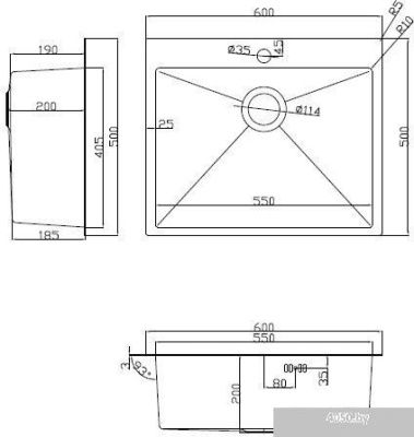 ARFEKA Eco AR 600*500 Black PVD Nano Decor