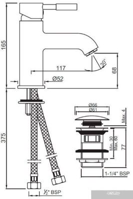 Jaquar Solo SOL-CHR-6001BCLW