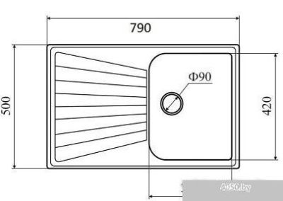 Кухонная мойка Zigmund & Shtain Klassisch 790 (каменная соль)