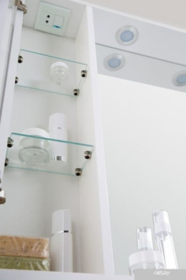 BelBagno Шкаф с зеркалом Marino-SPC-600/750-1A-BL-P-L (bianco lucido)