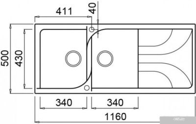 Кухонная мойка Elleci Ego 500 Ghisa M70