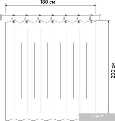 Шторка-занавеска для ванны IDDIS B61P218i11