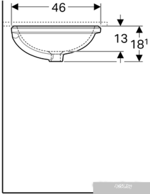 Умывальник Geberit VariForm 500.756.01.2