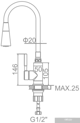 Ledeme L4199-3 (хром/белый)