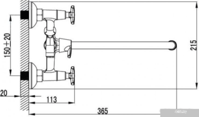 Смеситель Kaiser Crystal 28155