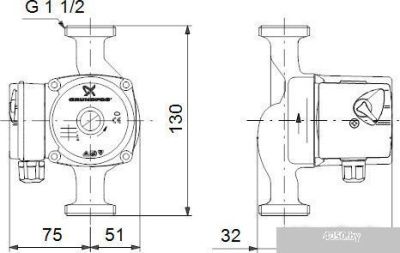 Насос Grundfos UPS 25-40 130