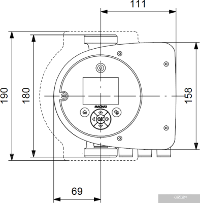 Насос Grundfos Magna3 25-40