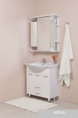 Onika Тумба Моника 75.10 с умывальником Байкал-75 (белый)
