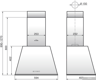 Elikor Гамма 60П-650-Э3Д (крем/бронза)