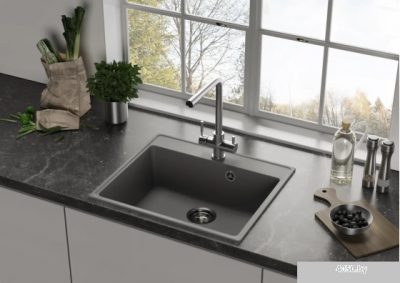 Кухонная мойка Ulgran QUARTZ Forte 580-07 (уголь)