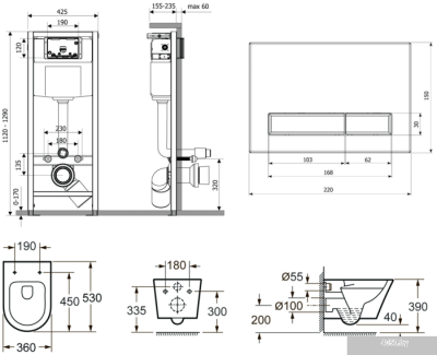 Унитаз Lavinia Boho Relfix Biore Rimless 6 в 1 77040106