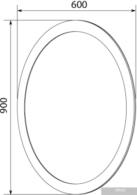 MarkaOne Зеркало Arrondi/Bonne 60 У73235 (белый)
